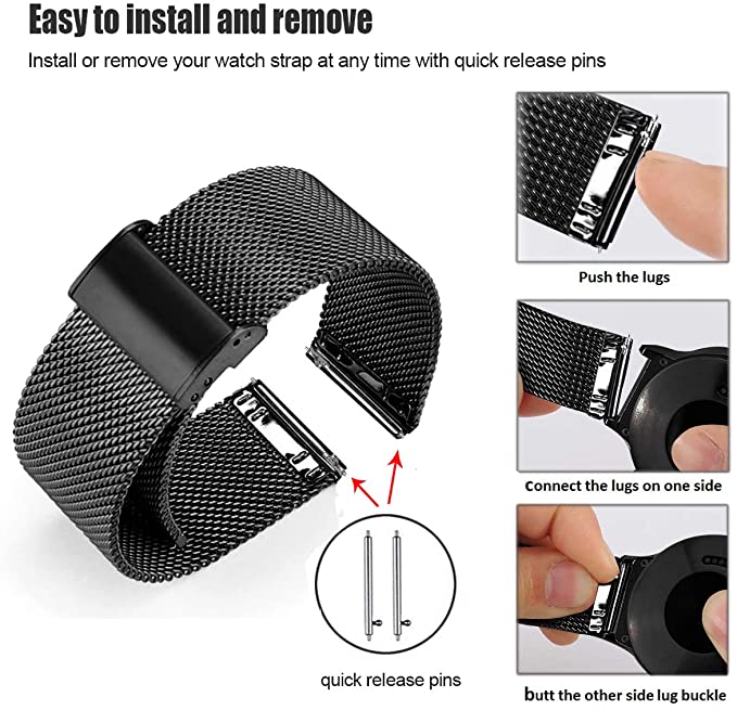 Correa Milanesa De acero inoxidable para Realme Watch 2 Pro, repuesto de pulsera de Metal para realme Watch 2 2 pro, Correa de reloj inteligente