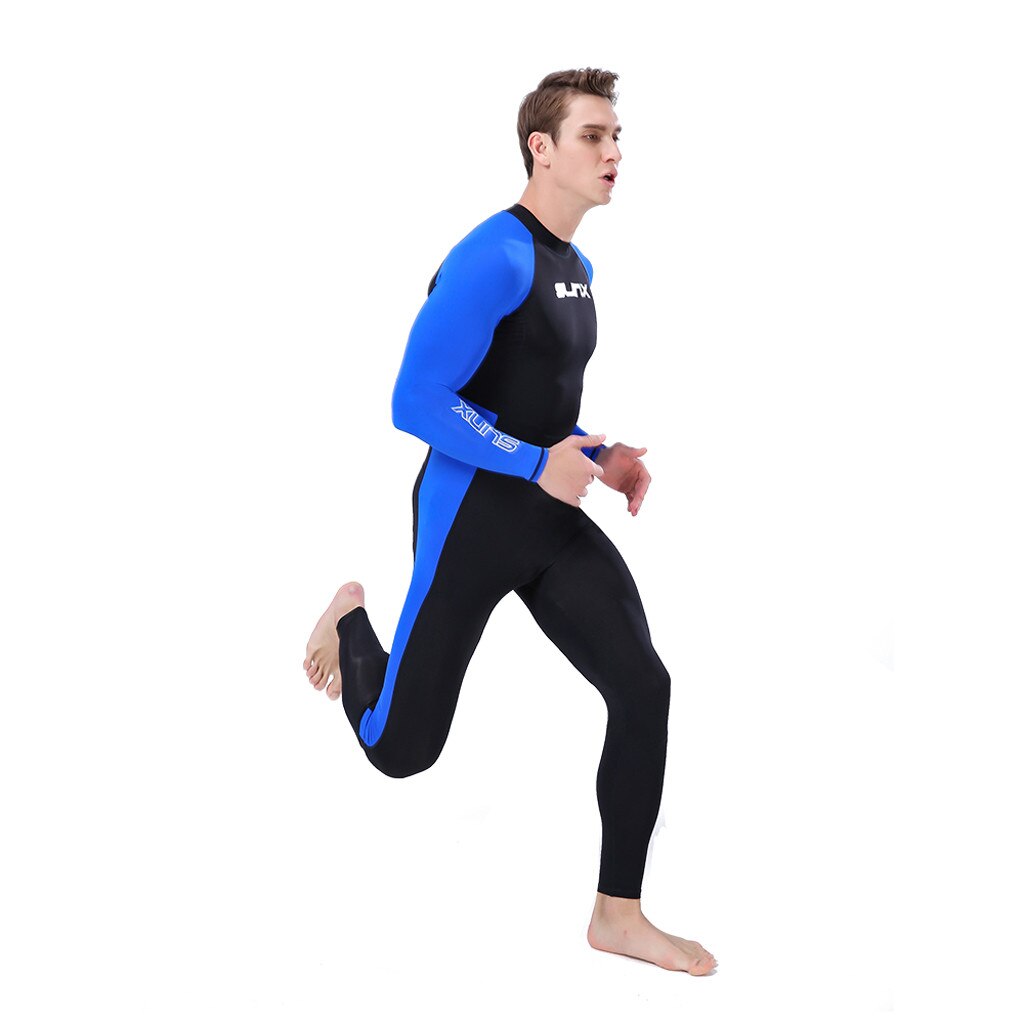 4 # Mannen Rash Guard Wetsuit Lange Mouw Badmode Full Body Rash Guard Duikpak Zwemmen Surf Snorkelen Surfen pak Maillot