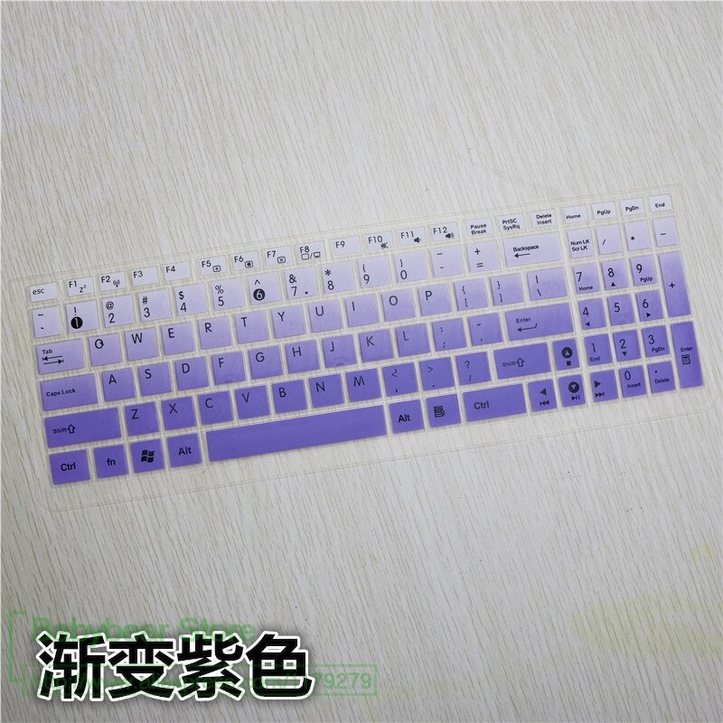 Silikon Schutzhülle Laptop 15.6 ''Tastatur Haut Für ASUS VivoBook X543U X543MA X543UA X543UB X543M Für ASUS ASUSPRO P2530 P2530U: fadepurple