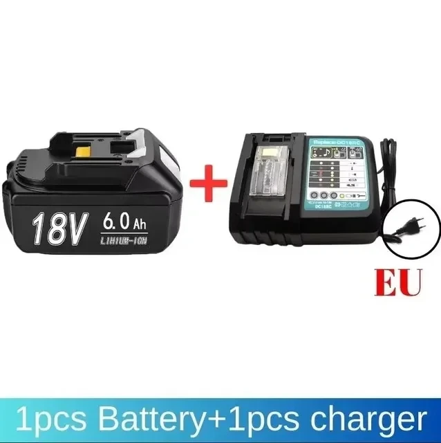 100%  originale makita 6ah/8ah/12ah for makita 18v batteri  bl1830b bl1850b bl1850 bl1840 bl1860 bl1815 erstatnings litiumbatteri: Sjokolade