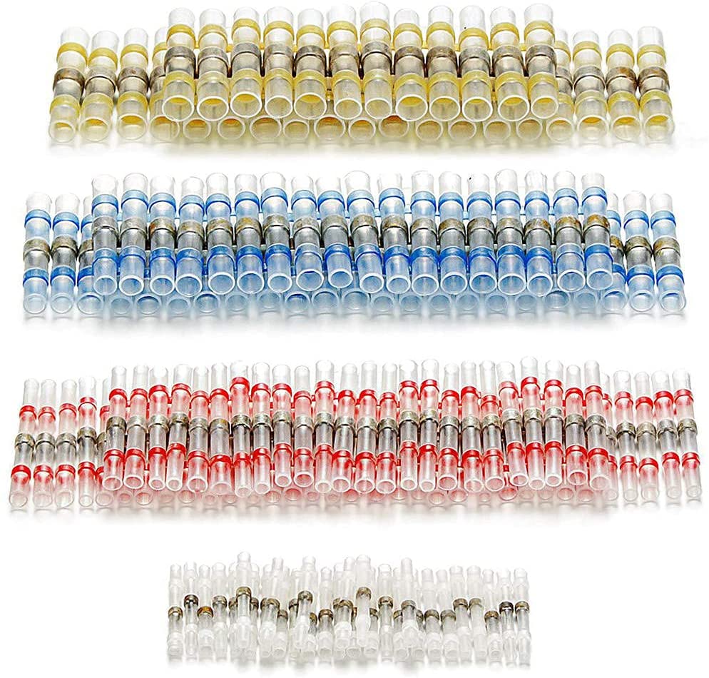 Solder Seal Wire Connectors- Heat Shrink Wire Connectors- Butt Connectors- ZOERAX Waterproof Solder Wire Connectors Kit