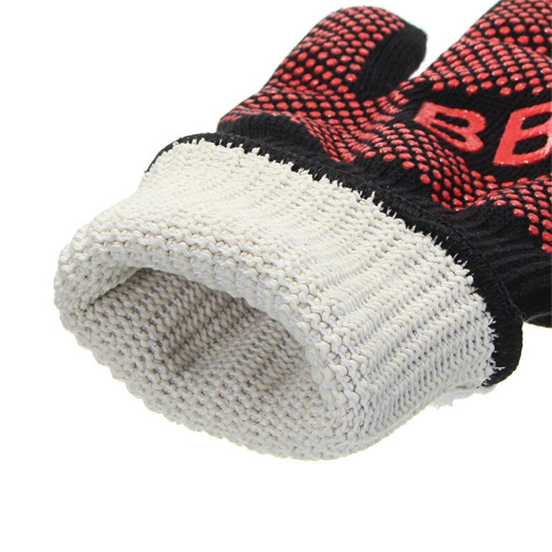 Guantes para cocinar a la parrilla, Guantes para horno, 55 letras DIY para barbacoa, carne impresa, cocina, silicona resistente al calor, aislamiento, accesorios para barbacoa