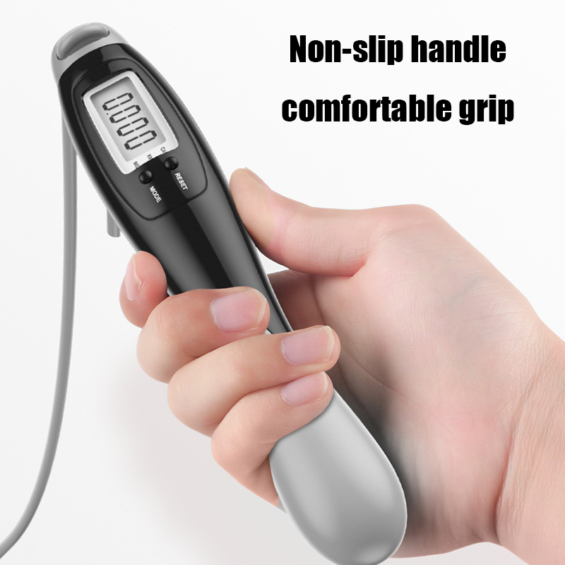 Electronic Skipping Rope Set Cordless Skipping Smart Jump Rope LCD Screen Counting Speed Counter Fitness Exercise Body Building