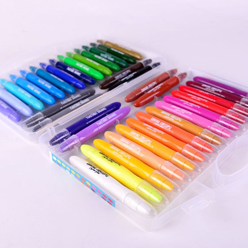 12/24/36 Colors Oil Pastel Drawing Set Blendable Colour Sticks Wax Crayons for Children Soft Pastel Stationery Dry Pastel Chalk