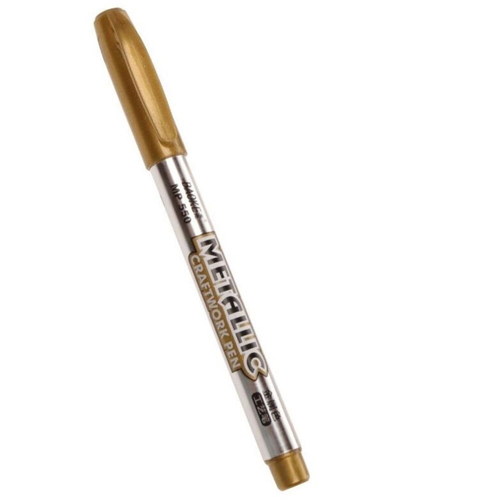 12Pcs Metallic Marker Pens, Creatiee Gold & Silver Metallic