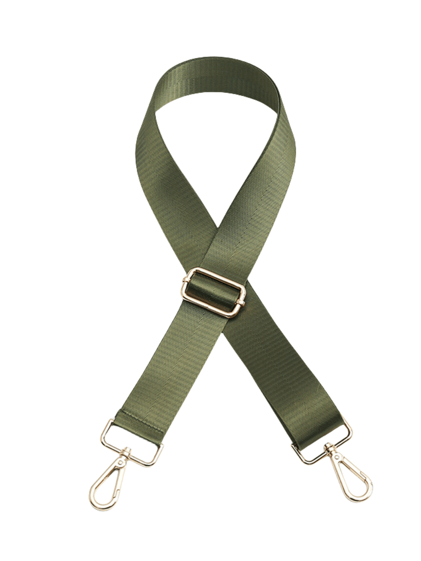 Cinturón ajustable para bolso cruzado, correa de hombro de poliéster tejido, Asa Simple de Color sólido: 3 / 8 pulgadas / Verde