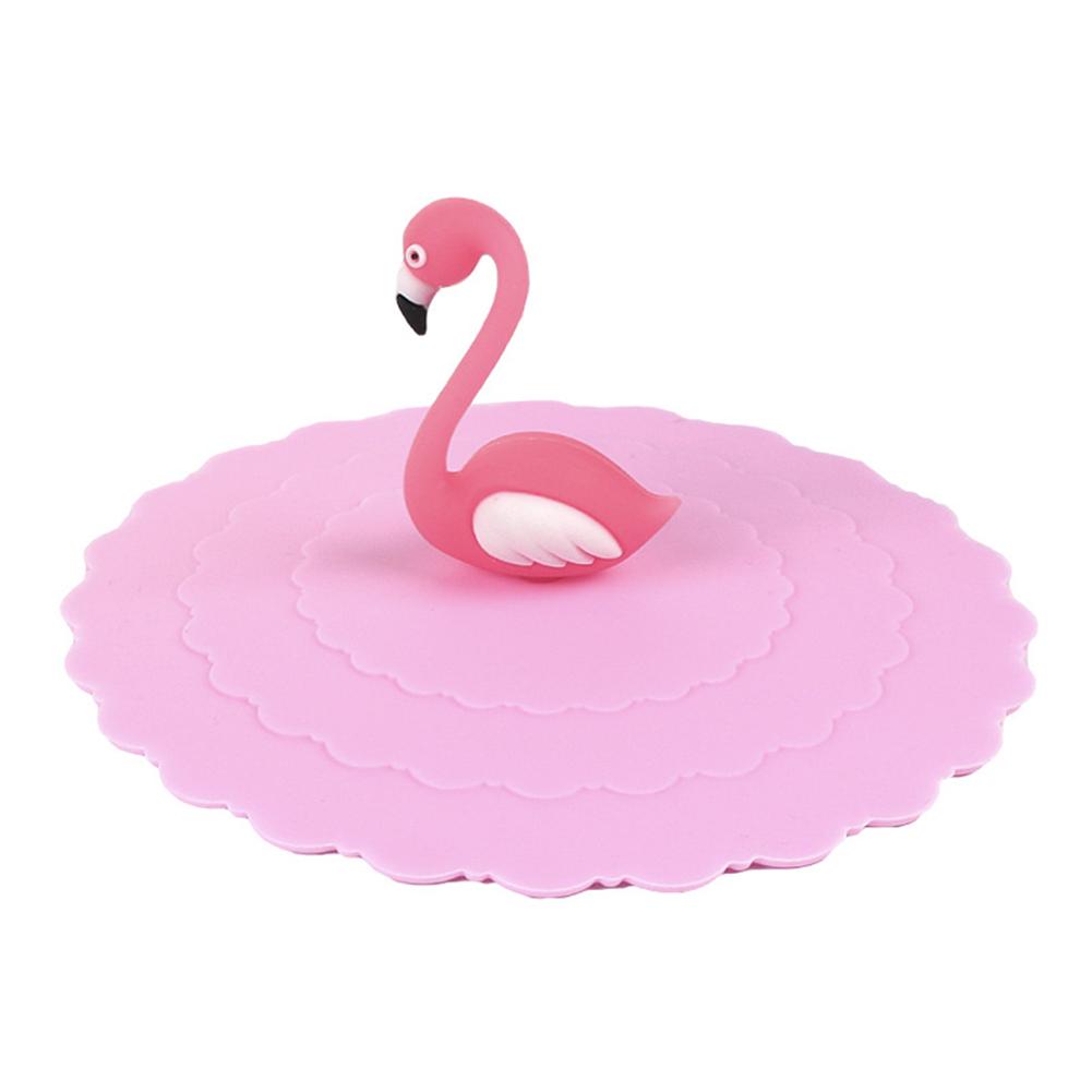 Silikon Flamingo Tasse Kappe Dicht Tasse Deckel Wärme Beständig Reusable Versiegelt Abdeckung Küche Tee Tasse Zubehör