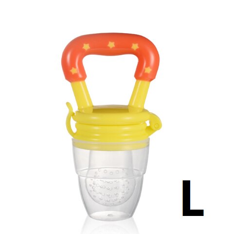 3 Maten 4 Kleur Fruit Tepel Tandjes Baby Tandjes Tepel Veiligheid Baby Speelgoed: Yellow L