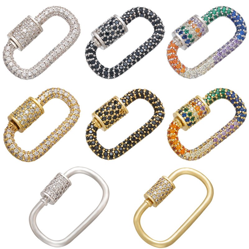 ZHUKOU – Crochets de Couleur Or/Argent pour des Bijoux Personnalisés, Accessoires de Fermoirs pour Composants de Colliers Faits à la Main VK106, Idéal pour le Bricolage, pour Femme