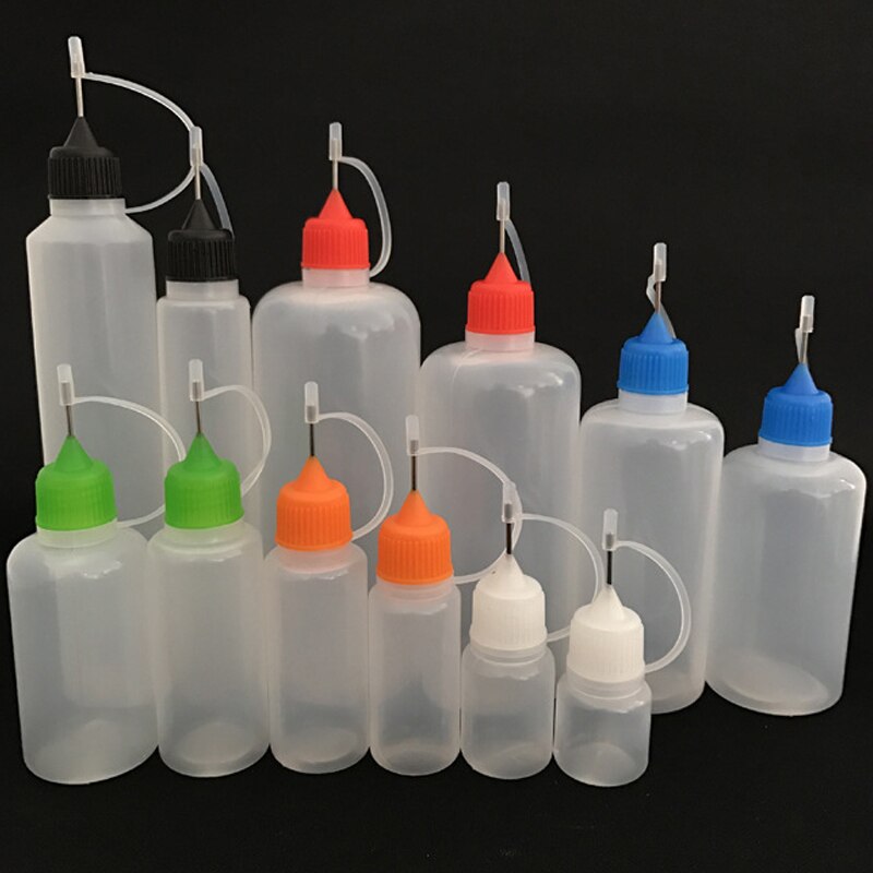 Squeezable Bottles Eye Liquid Droppers PE Plastic Bottle Plastic Dropper Bottles Needle Bottle Dropper