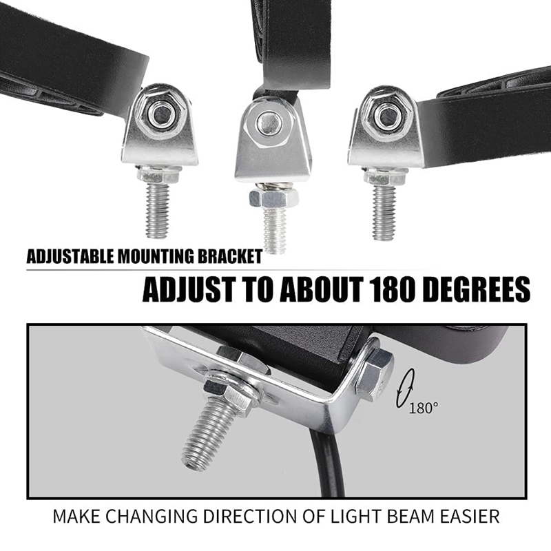 Waterproof LED Boat Lights,4 Inch Marine Deck Dock Light Boat Flood Spreader Light Bar, Boat Headlights, Stern Light