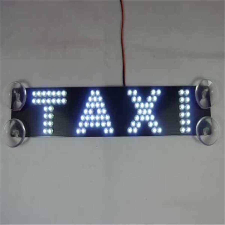 12 V Multicolor Taxi Voorruit Glas Lamp Taxi Derde Remlicht Remlichten Led Refit Auto Licht Dubbele rij