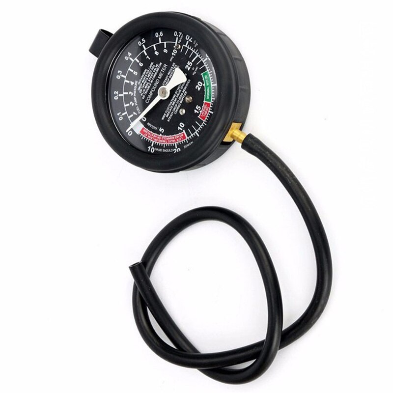 Multifunction Car Engine Vacuum Pressure Lester Gauge Meter for Fuel System Vaccum System Seal Leakage Tester Tool with Box