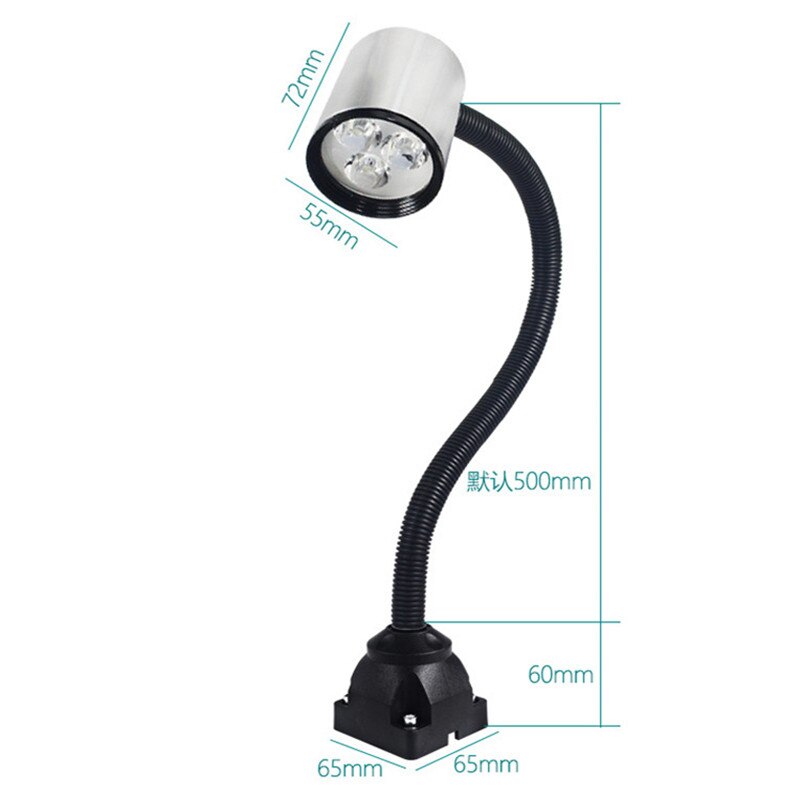 CLAITE 6 W LED Industrielle CNC Maschine Drehmaschine Werkzeug Licht 50 CM Arbeitstisch Lampe Fräsen Maschine Lichter mit UNS stecker 90-220 V