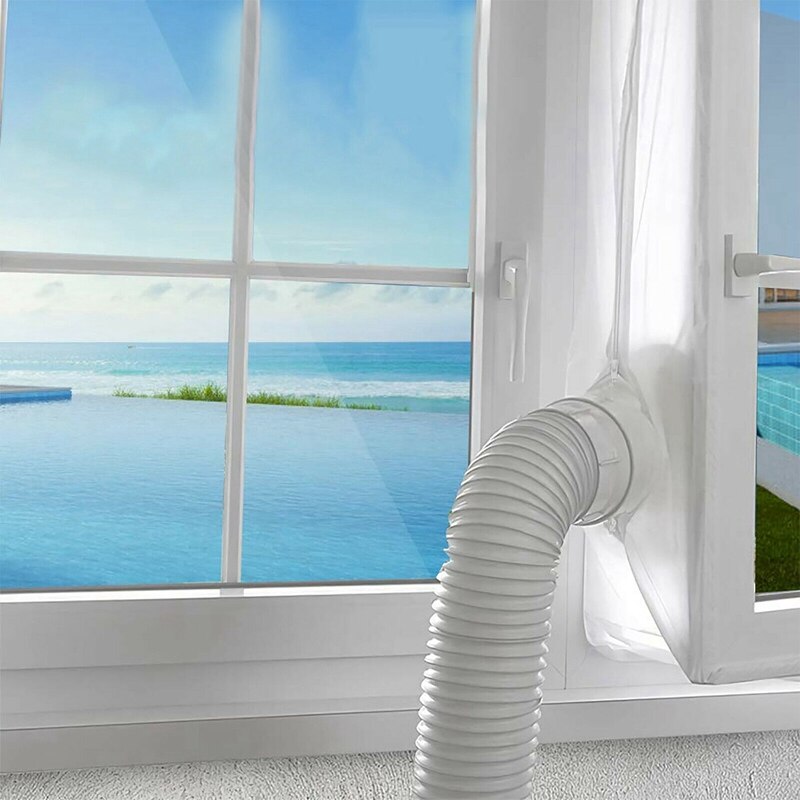 Portable AC Window Kit, Seal For Air Conditioner, Seal 400CM/158Inch Air Stop Change Guards