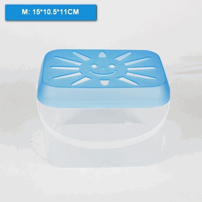HONGYI Small fish tank turtle tank mini pet feeding box children portable small plastic: M