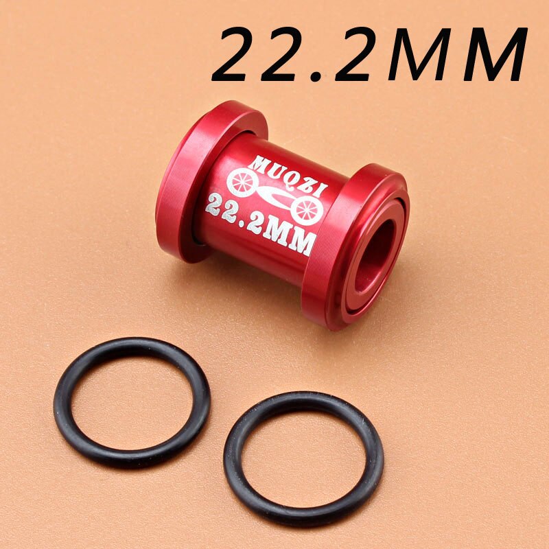 MUQZI Mountain Bike Soft Tail Frame Rear Shock Absorber Shock Absorber Turn Point Riding Modified After The Gall Bushing: Red   22.2MM