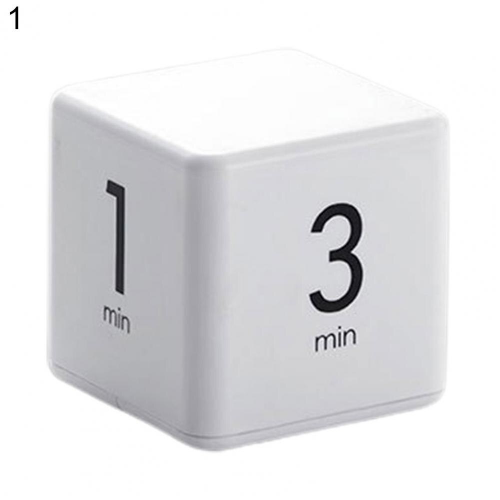 Alarm Clock Digital Display Time Management PP Countdown Homework Study Working Meeting Timer Kitchen Accessories Fitness Yoga: 13min White