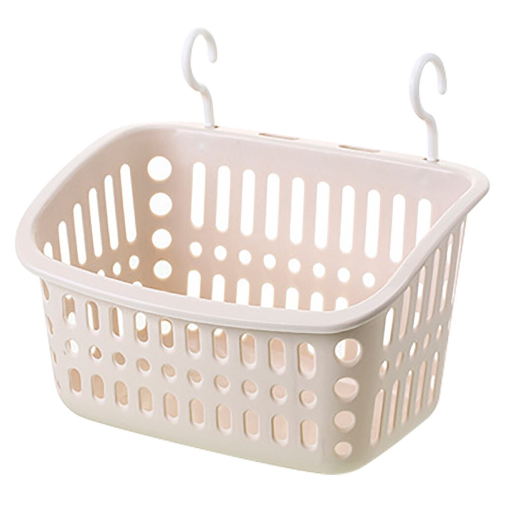 Portable Hook Plastic Hanging Sink Holder Storage Basket Organizer Multifunction Home Bathroom Kitchen Holder Container Plastic