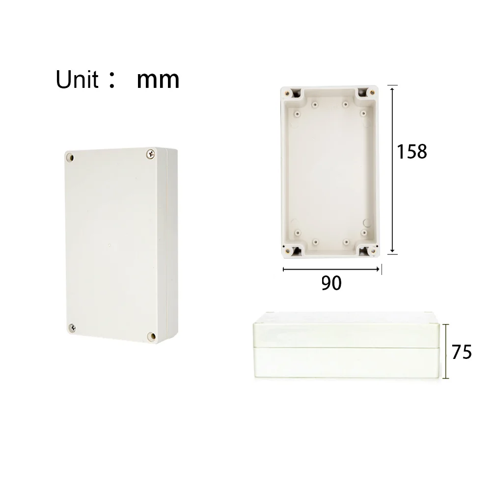 Caja ABS de conexiones para proyectos electrónicos, Cable eléctrico IP67, cajas de plástico impermeables para exteriores, Kit de caja de cables sellada DIY