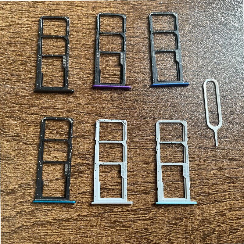 10/Pcs Replacement Sim Card Tray Slot Holder Socket Adapter Connector Container For Huawei Honor 9A Y6P MED-LX9N MED-LX9