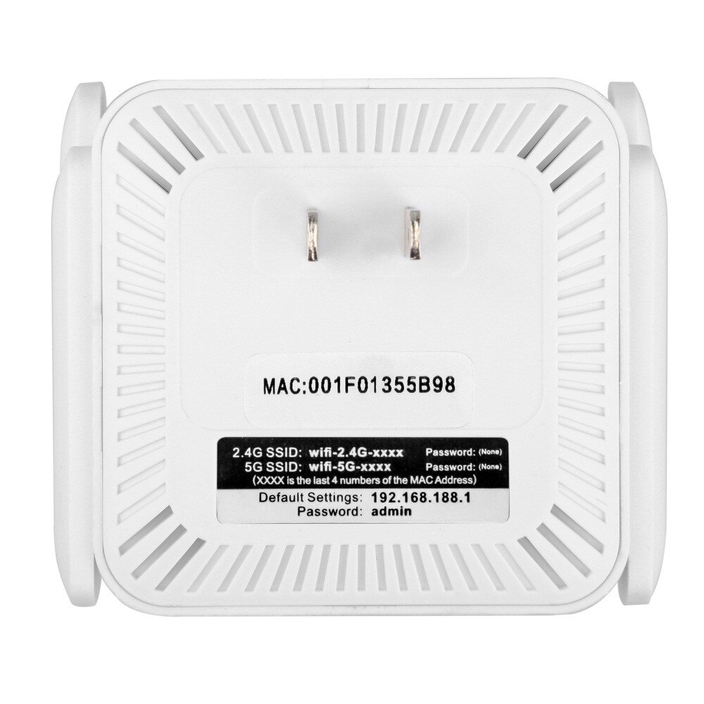 Wifi Repeater 1200Mbps Wireless WiFi Repeater Range Booster Signal Dual Band Amplifier