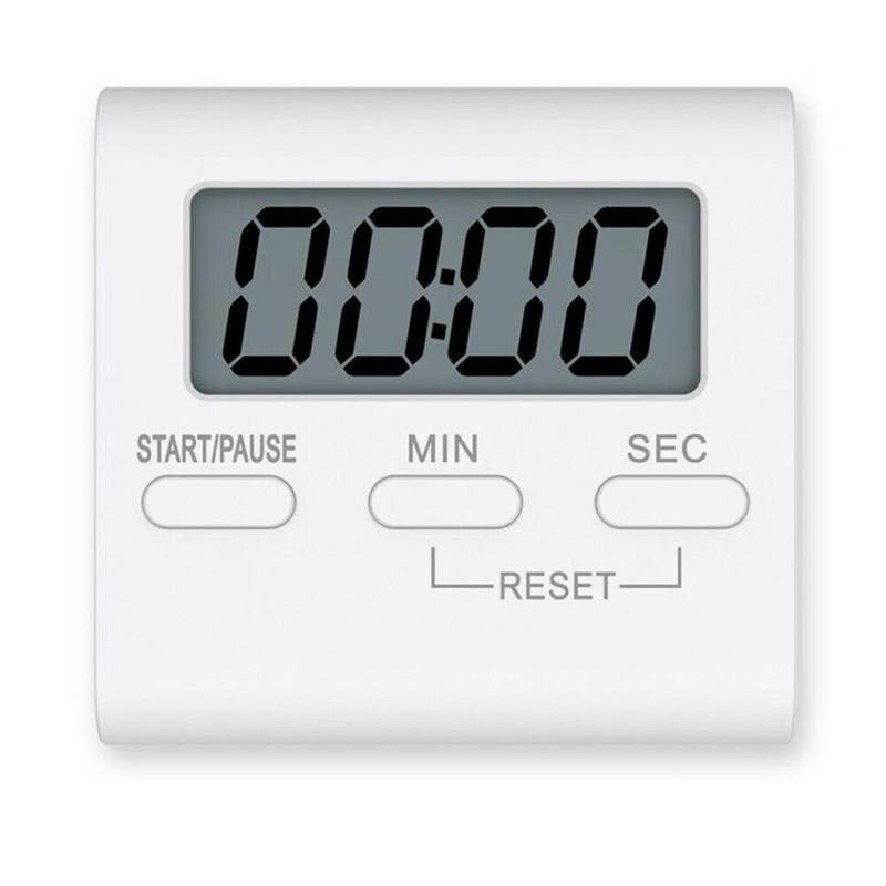 1pc LCD Digital Kitchen Countdown Timer Stopwatch Alarm with Kitchen Alarm Stand Cooking Timer Practical Clock U3V0