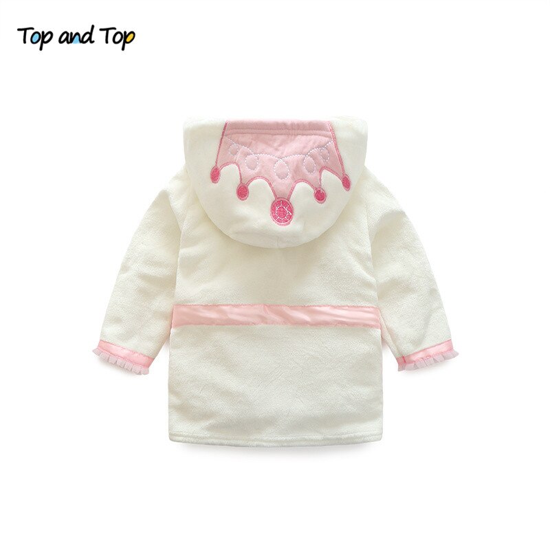Top og top sød prinsesse natkjole piger morgenkåbe børn langærmet nattøj badekåbe børn badekåbe hjemmetøj butik