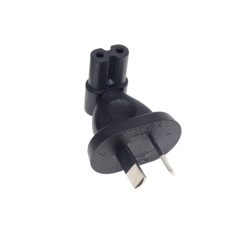 AU to IEC320 C7 Power Conversion Adapter Australia China 2 Pin Male to IEC 320 C7 AC Power Connector SAA Plug Converter