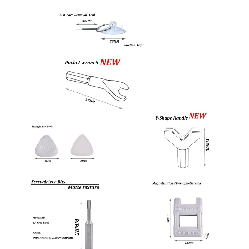 135 In1 Schroevendraaier Netic Gereedschap Sets Voor Mobiele Telefoon Tablet Computer Brillen Elektronische Reparatie Diy Tool Kit