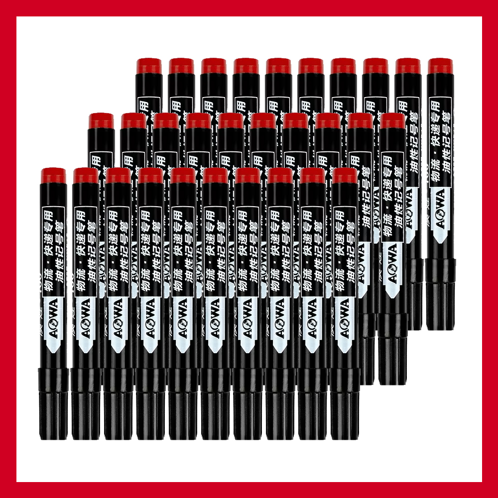Rotuladores a base de aceite impermeables, tinta negra, azul y roja para vidrio, Metal, papelería, arte, dibujo, suministros escolares de oficina, 5-50 Uds.: Transparente