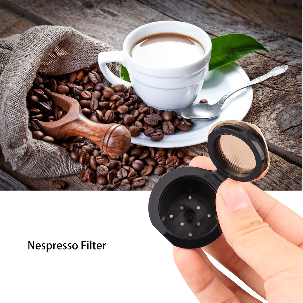 6 Stks/partij Koffie Filter Herbruikbare Koffie Capsule Voor Nespresso Cup Pod Met Rvs Mesh Hervulbare