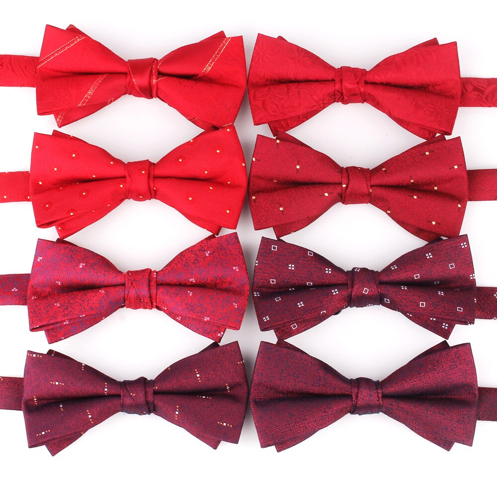 Wedding Bow Tie Casual Rode Strikjes Voor Mannen Vrouwen Volwassen Suits Strikjes Sjaaldassen Mannelijke Bloemen Boog Knoop Voor party Bruidsjonkers Strikjes