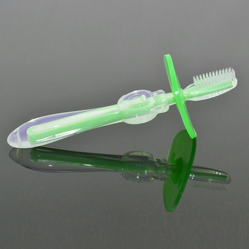 Brosse à dents en Silicone souple pour bébé | Brosse à dents à poils et dents cadulées, soins buccaux pour les soins de bébé, 1 pièce