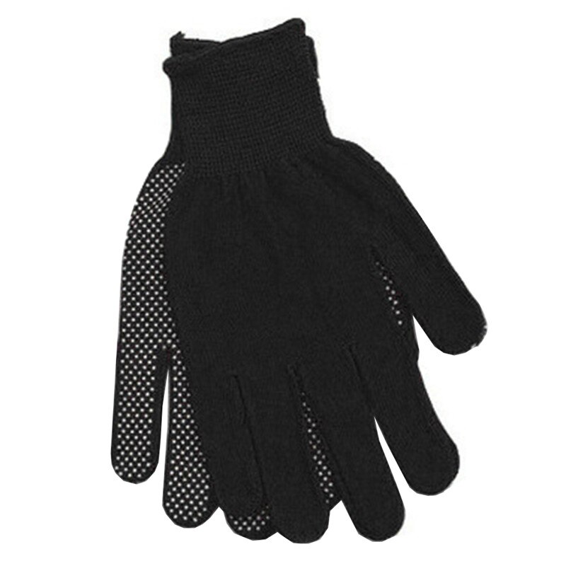 Gants de protection antidérapants revêtus en Latex, palmiers tricotés avec chaîne, gant de travail pour l'auto-sécurité, résistant à l'usure, adapté à l'escalade de roche: Black
