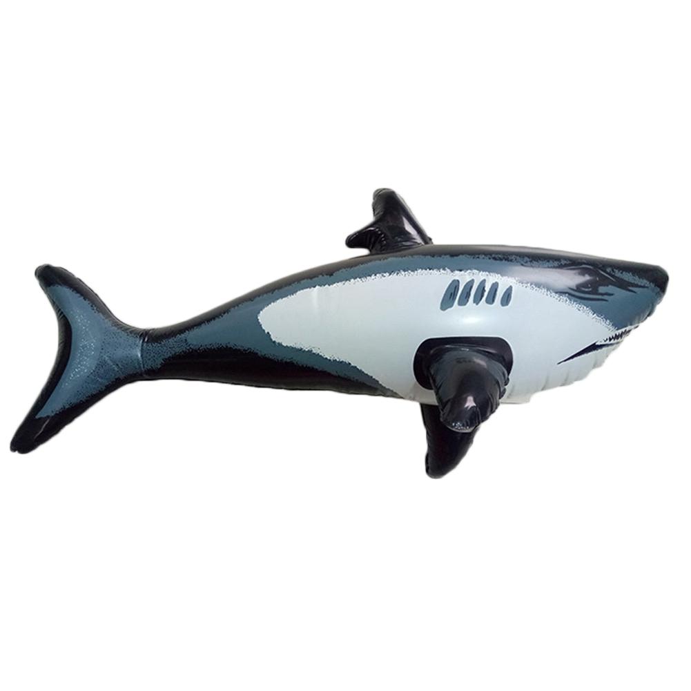 Haj flyde børn voksne oppustelige vand legetøj swimmingpool simulering hval fisk dyr legetøj pool tilbehør børns legetøj