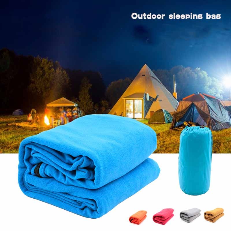 Sac de couchage en polaire pour l&#39;extérieur, sac de couchage de Camping, drap doublure, sac de randonnée, couverture, tente ultralégère, lit, voyage, randonnée