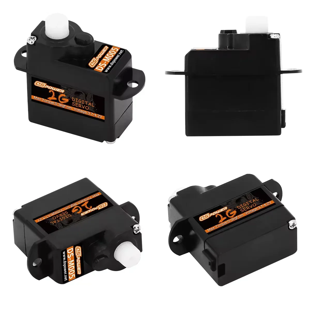 DSPOWER 2g Micro Servo Digital sin núcleo engranaje de plástico JR/JST enchufe Mini Servos para Rc helicóptero avión barco accesorios de modelo de coche