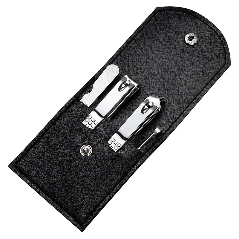 4 pièces/ensemble manucure coupe-ongles Cutter pédicure voyage hygiène Kit directe en acier inoxydable coupe-ongles ensemble d'outils
