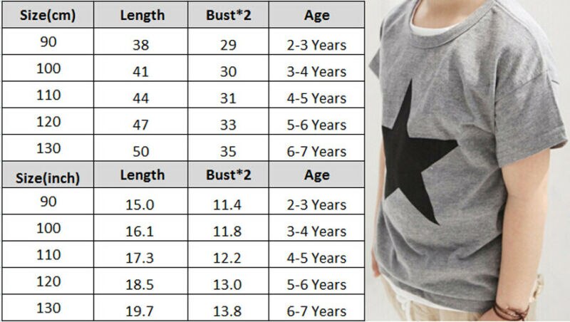 Kleinkind freundlicher Jungen Baumwolle T-Shirt Kurzarm Hemden freundlicher Spitzen Sterne Druck T