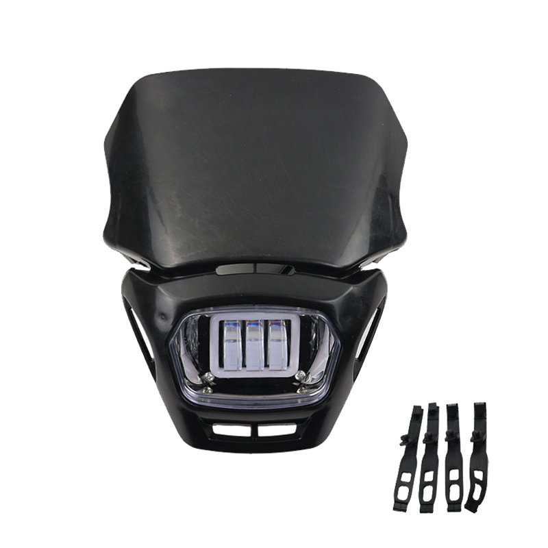 Schmutz Grube Fahrrad Zubehör Kunststoff LED Für sterben Meisten aus Straße Scheinwerfer Hochwertige Scheinwerfer Scheinwerfer Motorrad Moto-Cross Teile: Schwarz