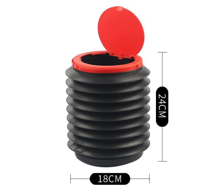 Bil søppelbøtte multifunksjonell uttrekkbar oppbevaringsbøtte bærbar utendørs fiskebøtte vannbøtte sammenleggbar søppelkasse: måke