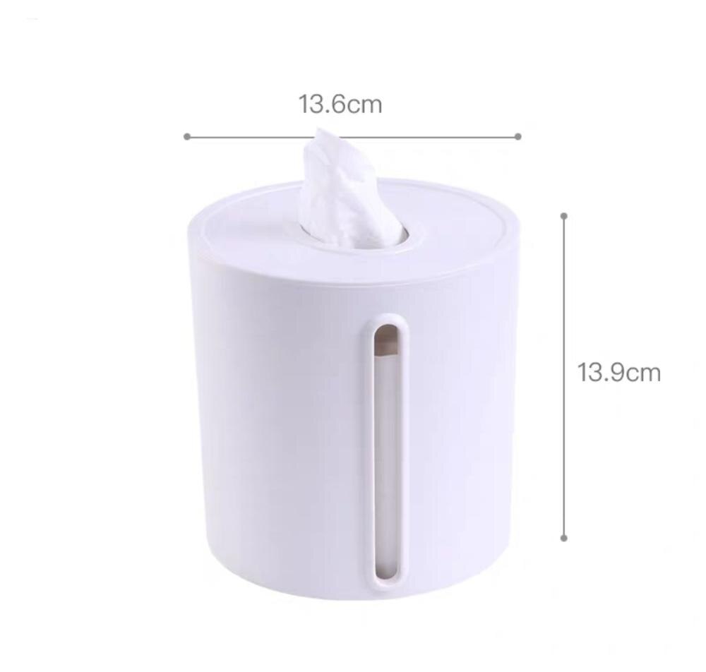 Elegante elegante suporte de papel casa hotel caixa de tecido plástico recipiente toalha guardanapo suporte de tecido caixa de armazenamento acessórios: small round white