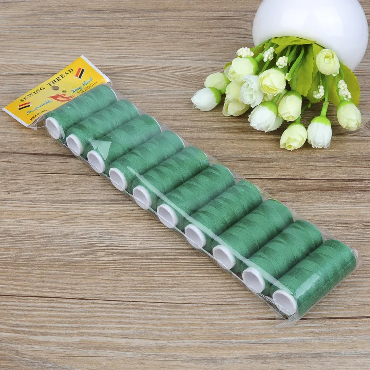 10Pcs Sewing Thread Hand Sewing String Spool for Embroidery and Sewing Machine DIY Embroidery Thread 200 Yards Each: Scarlet Red 