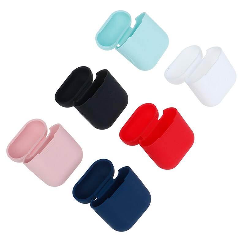 Airpods fodral skyddar silikonskydd skin air pod hörlurar laddare fodral