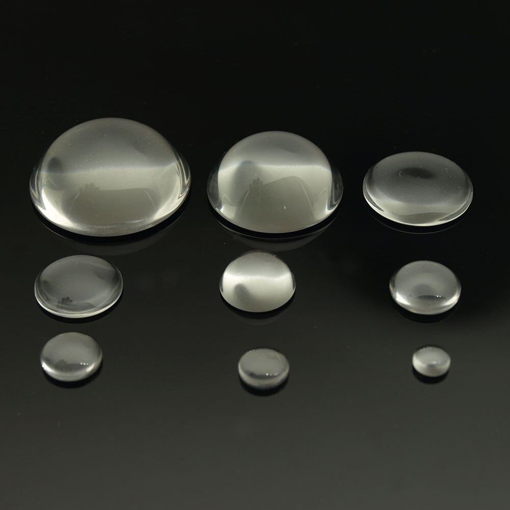 No Edge Diameter 6MM to 40MM optional glass Plano convex Condenser Glass LED Lens Focusing optical lens