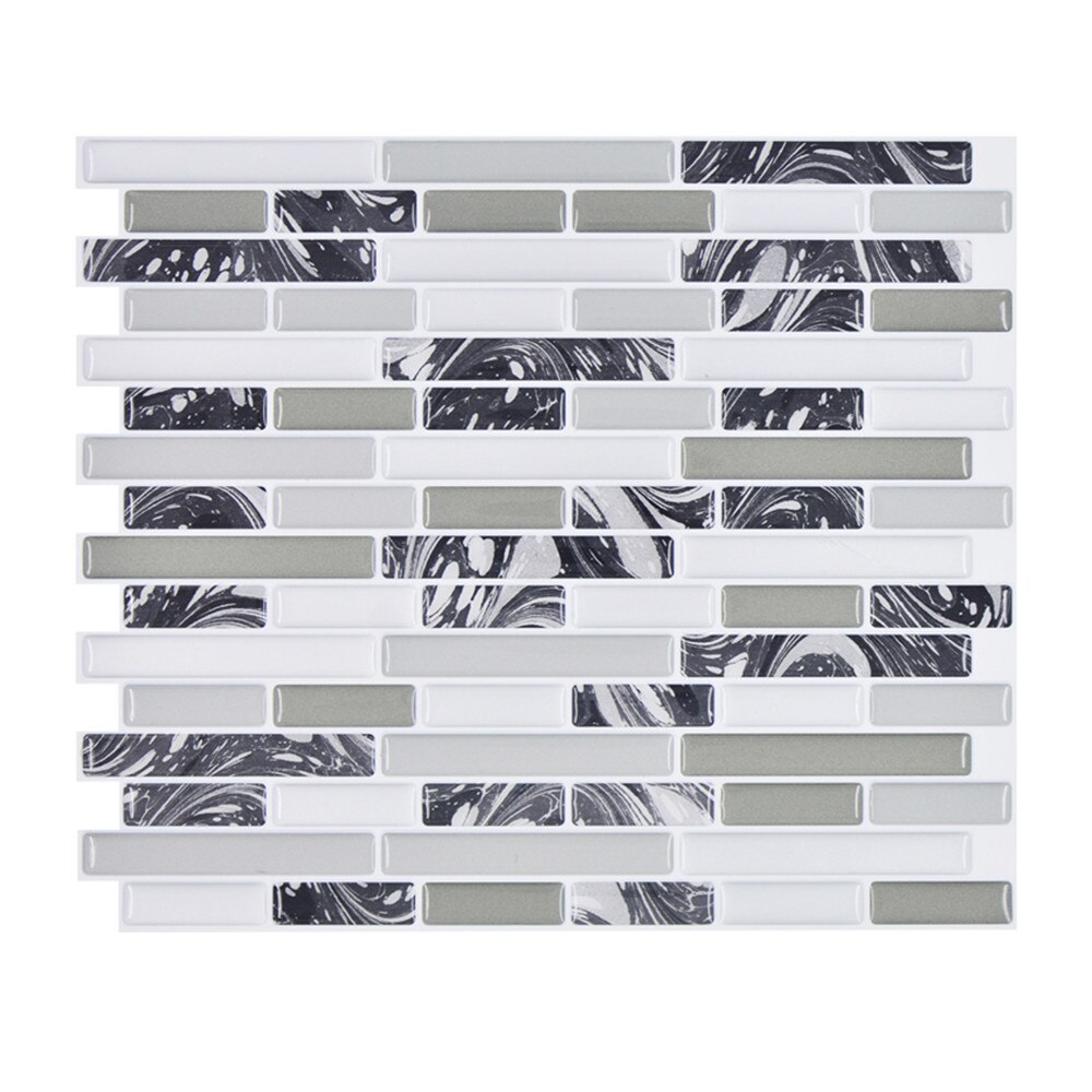 3D kitchen Wall Stickers Aluminum Kitchen Oilproof Removable Wall Stickers Home Decal Glitter Mosaic sticker waterproof for room: Default Title