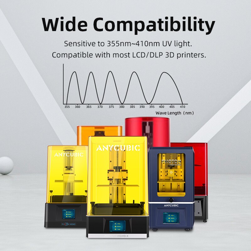 Anycubic Craftsman Hars 3d Printing Materiaal Voor Lcd Sla Printers Geschikt Voor Accessoires En Sieraden Model Afdrukken