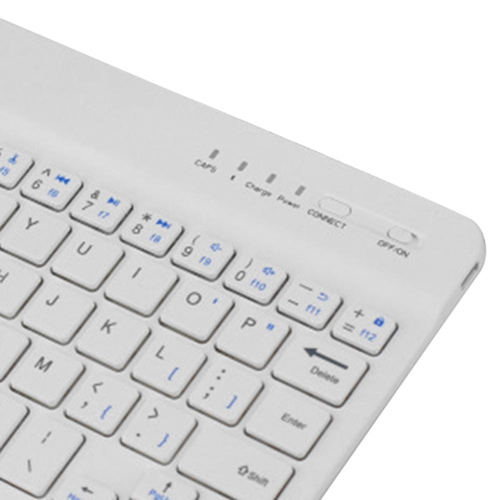 Wireless Bluetooth Mini Keyboard Rechargeable 7 inch Portable Easy Charging Lithium Battery Durable Practical for Tablet/Phone