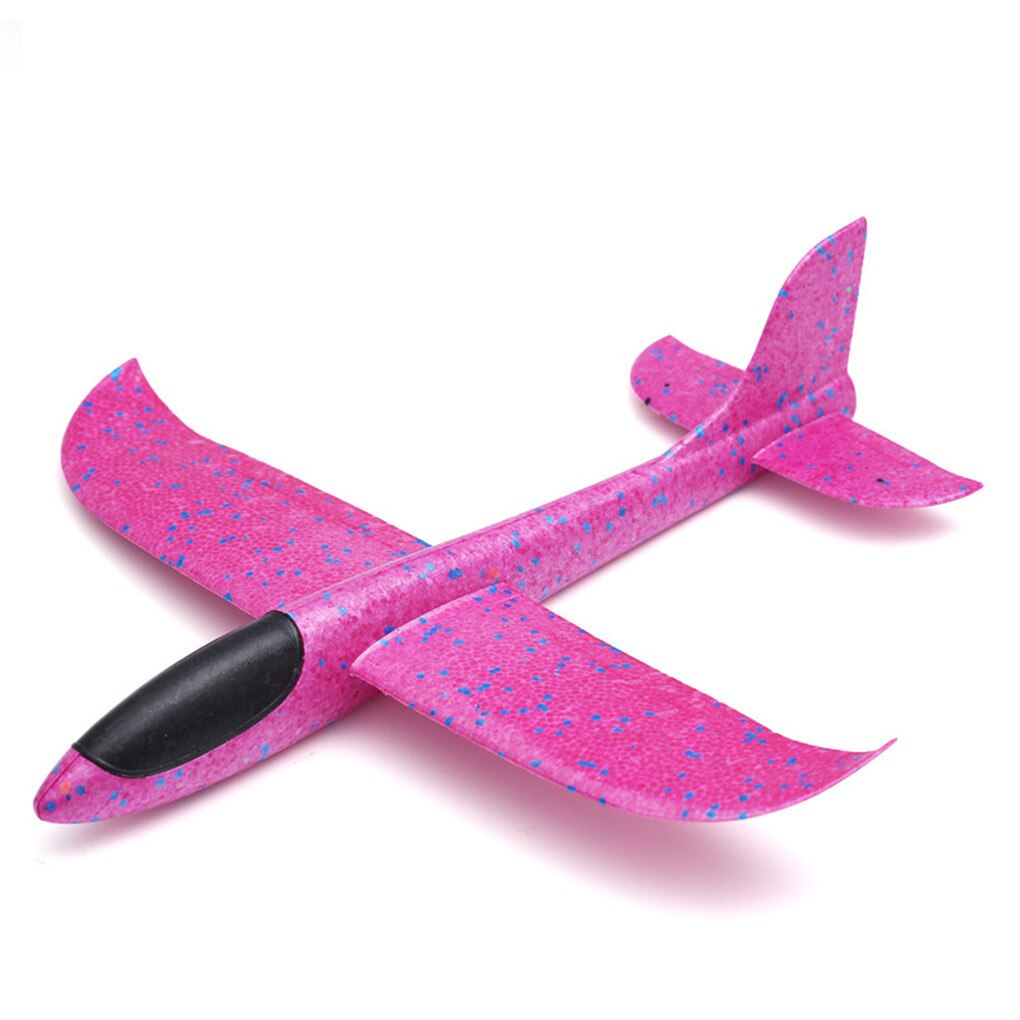 Planeur volant pour enfants, jouet en mousse, modèle d'avion en mousse, jouets d'extérieur, , 48CM/35CM, 1 pièce: rose red 35cm